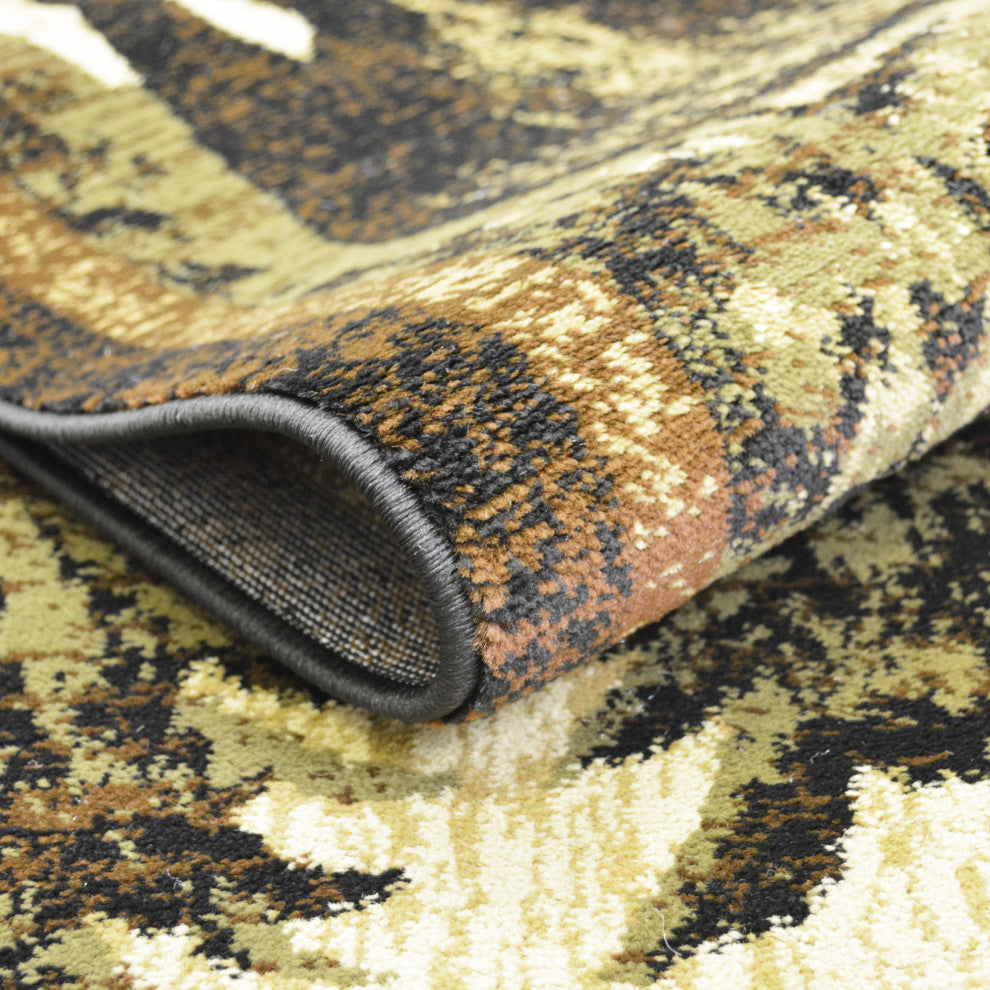 Lodge King Timberland Multi Lodge Area Rug, 2'3"x7'7"