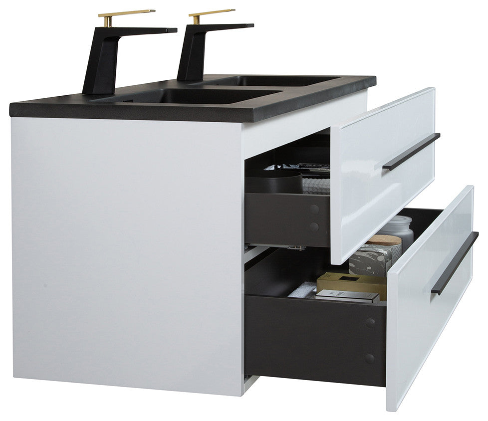 Metropolitan 48" American Style Bathroom Vanity With U Drawer, Double