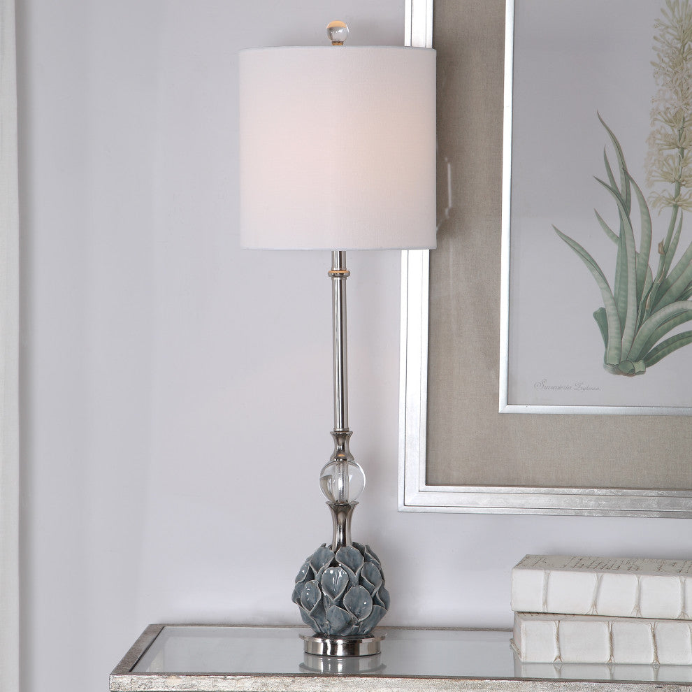 Uttermost - 29674-1 - One Light Buffet Lamp - Elody - Polished Nickel