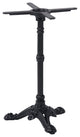 3-Prong Cast Iron Outdoor French Bistro Table Base - Black
