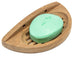 Traditional Solid Teak Wall Mount Oval Soap Dish