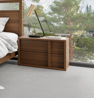 Nova Domus Berlin Modern Walnut Nightstand