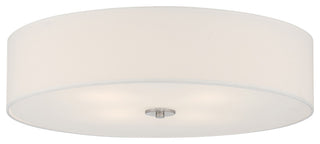 Access Lighting 64064LEDDLP/WH Mid Town 4 Light 24"W LED Flush - Brushed Steel