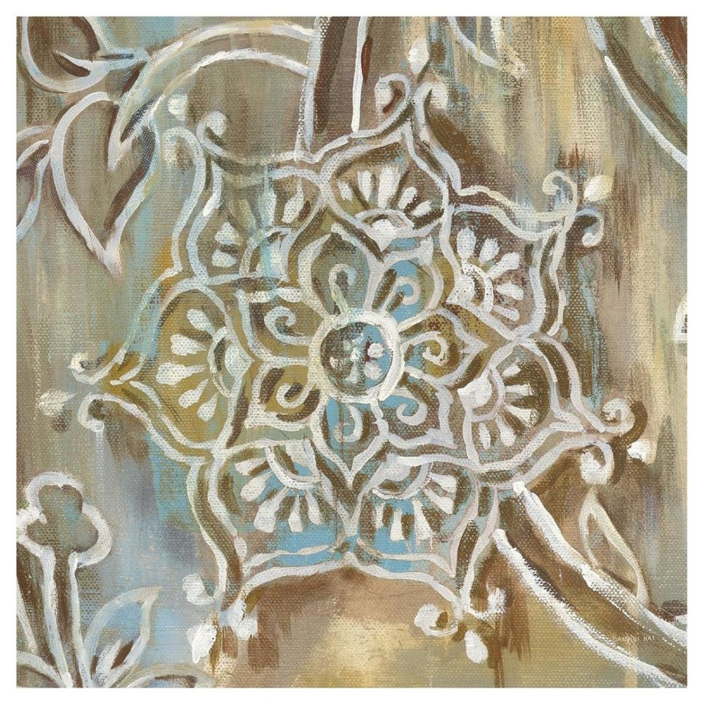 "Henna III Blue" Digital Paper Print by Danhui Nai, 32"x32"