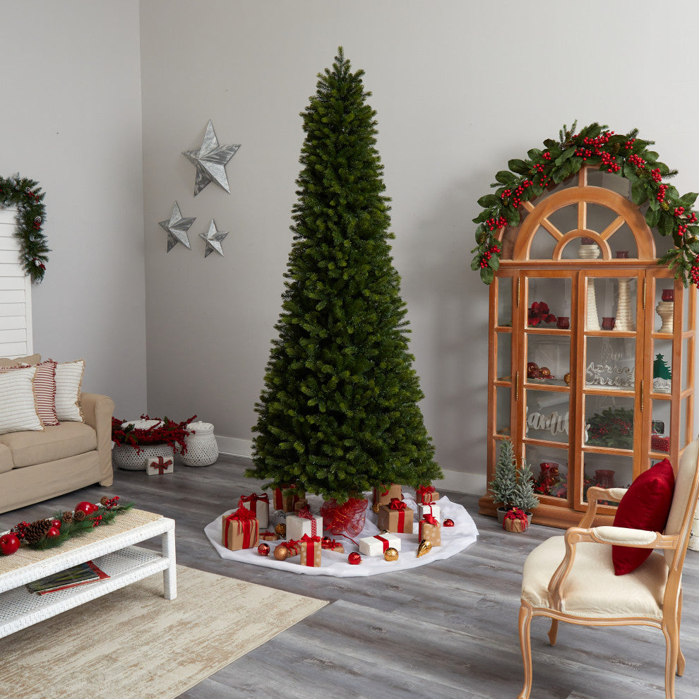 T3514 9.5' Slim Colorado Mountain Spruce Artificial Christmas Tree