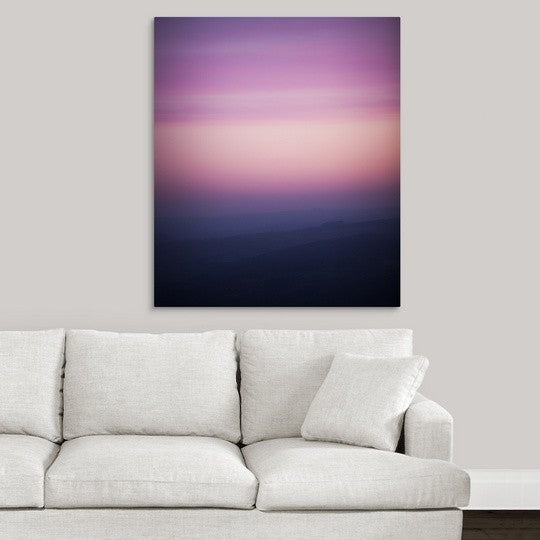 "Pink Dusk II" Wrapped Canvas Art Print, 34"x40"x1.5"