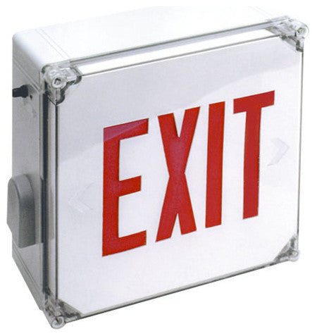 Elco EE21RW Weatherproof LED Exit Sign