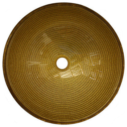 Above Counter Glass Vessel Basin - Golden