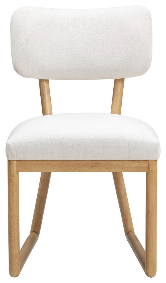 Bobbie Cream Performance Upcycled Fabric Dining Chair