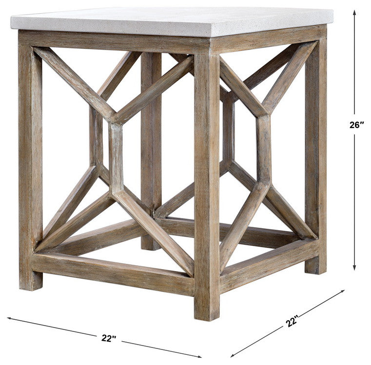 New Uttermost Catali Stone End Table