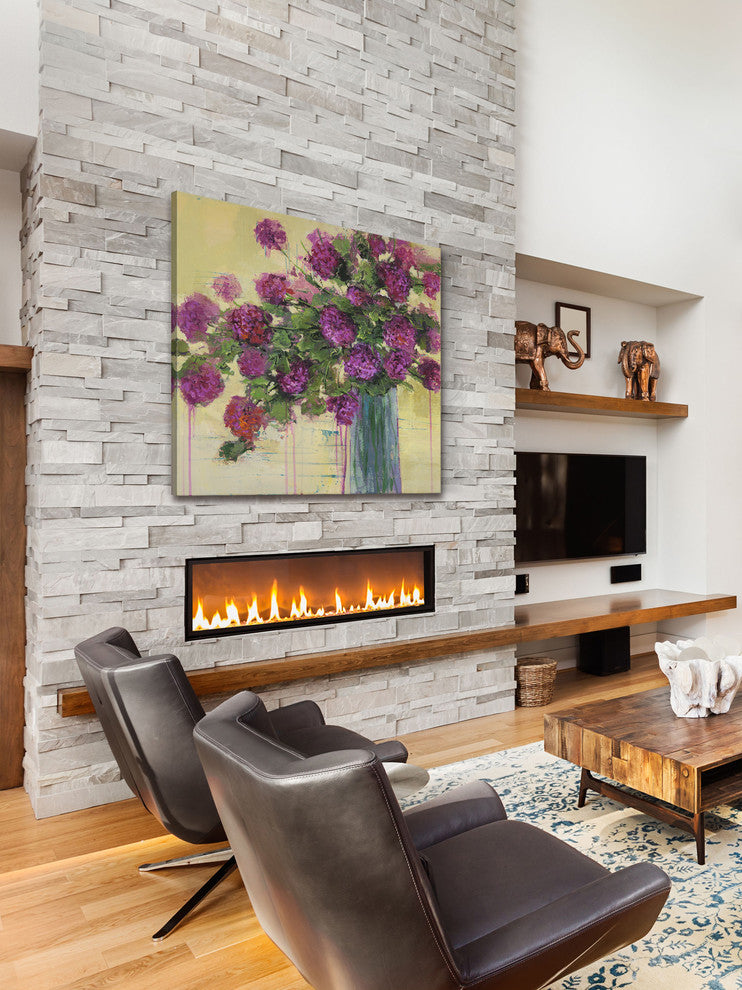 "Flower Remedy II" by Julie Joy Painting Print Wrapped Canvas, 48x48