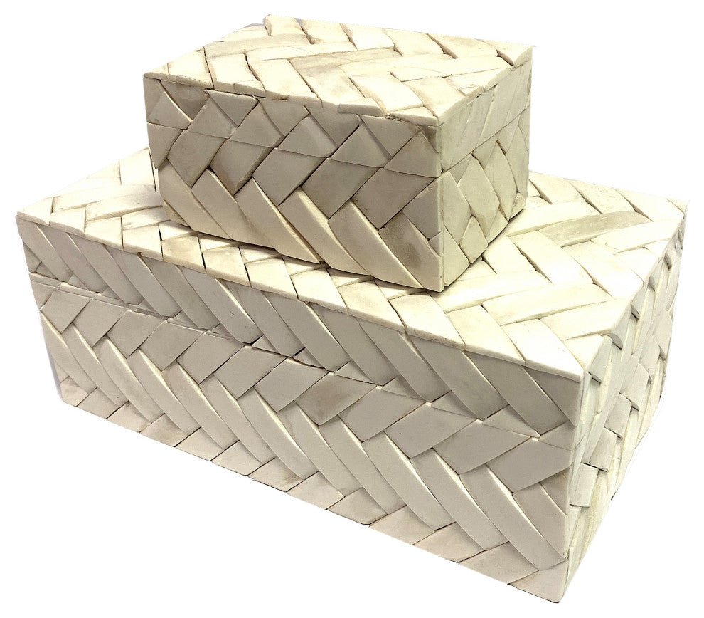 Woven Bone Box, 3 Sizes, Small