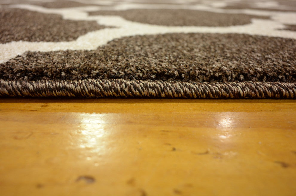 Unique Loom Brown Philadelphia Trellis 7'x10' Area Rug