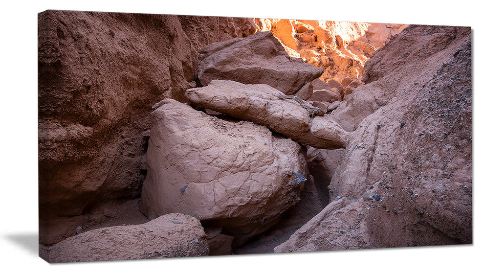 Desert Mountains in Kazakhstan, Landscape Canvas Art Print, 32"x16"