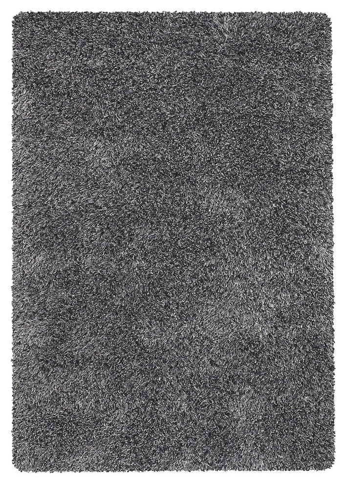 Orchid Contemporary Area Rug, Gray, 7'9" Round