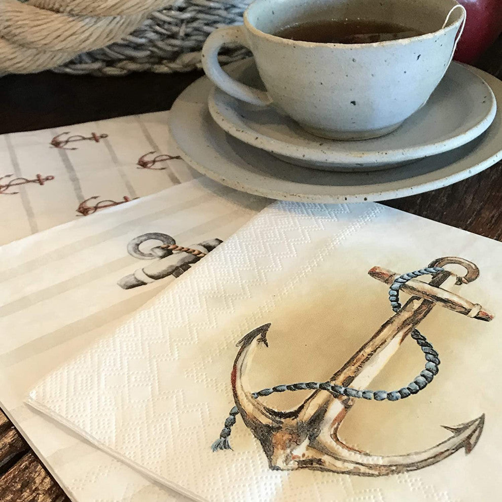 60 Count Anchor Quality 3-Ply Paper Napkins