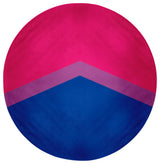 Bisexual Chevron Chenille Rug, Bisexual Chevron, 5' Round