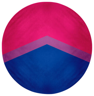 Bisexual Chevron Chenille Rug, Bisexual Chevron, 5' Round