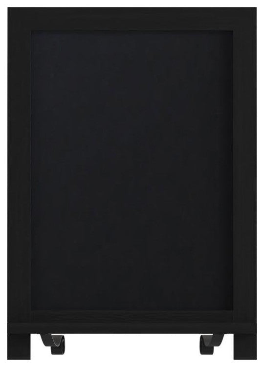 Canterbury Magnetic Chalkboard WithMetal Scrolled Legs, Hang or Countertop Board, 12" X 17" - Black