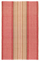 Dash & Albert Framboise Handwoven Cotton Rug, Red, Runner-2'6" x 8'