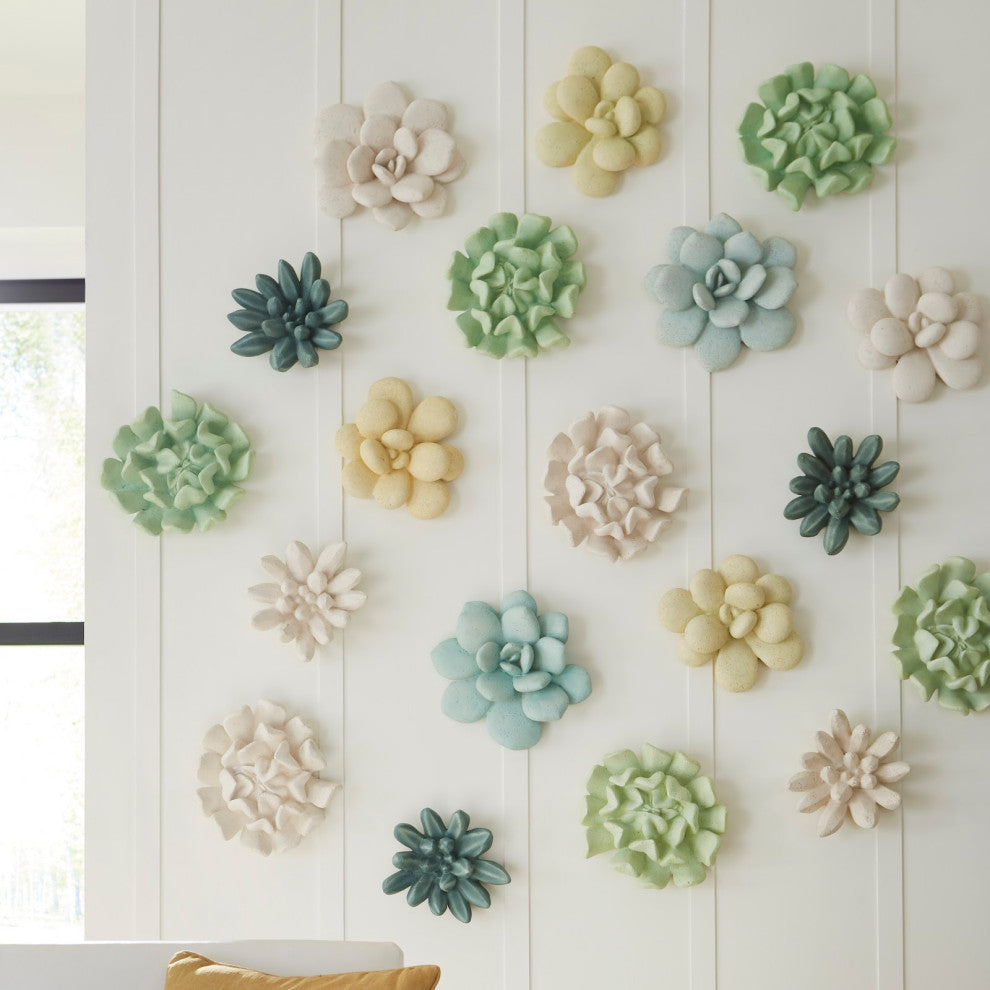 Topsy Turvy Succulent Wall Art, Jade