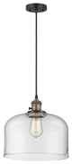 INNOVATIONS 201CSW-BAB-G72-L 1-Light Mini Pendant Black Antique Brass