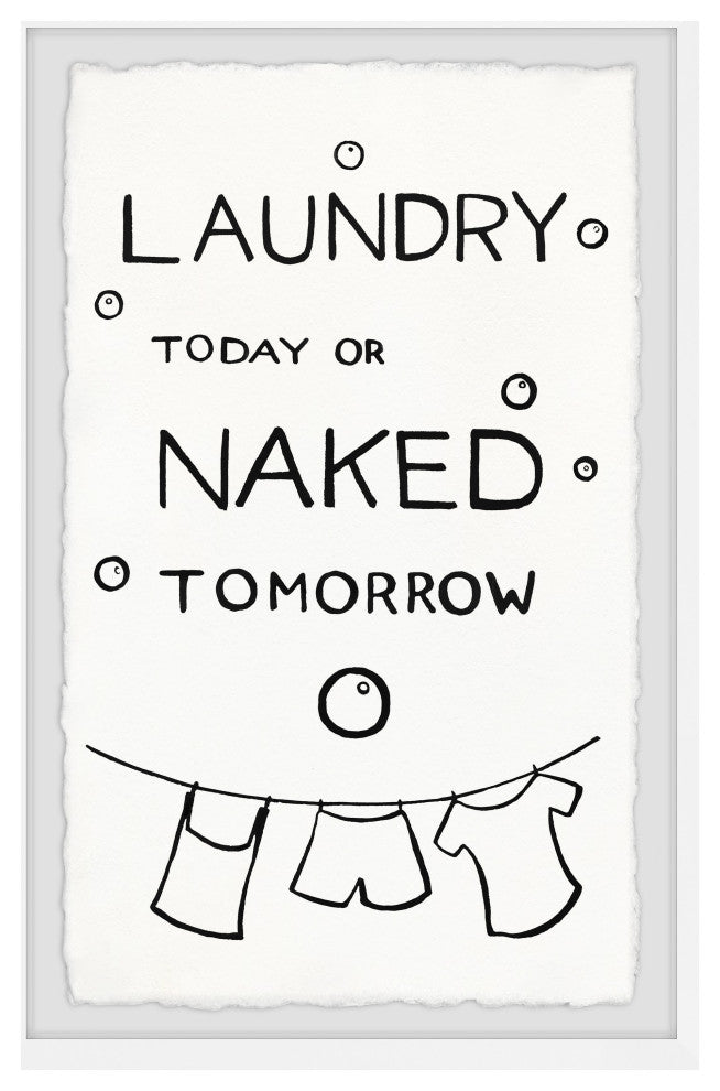 "Naked Tomorrow" Framed Painting Print, 24x36