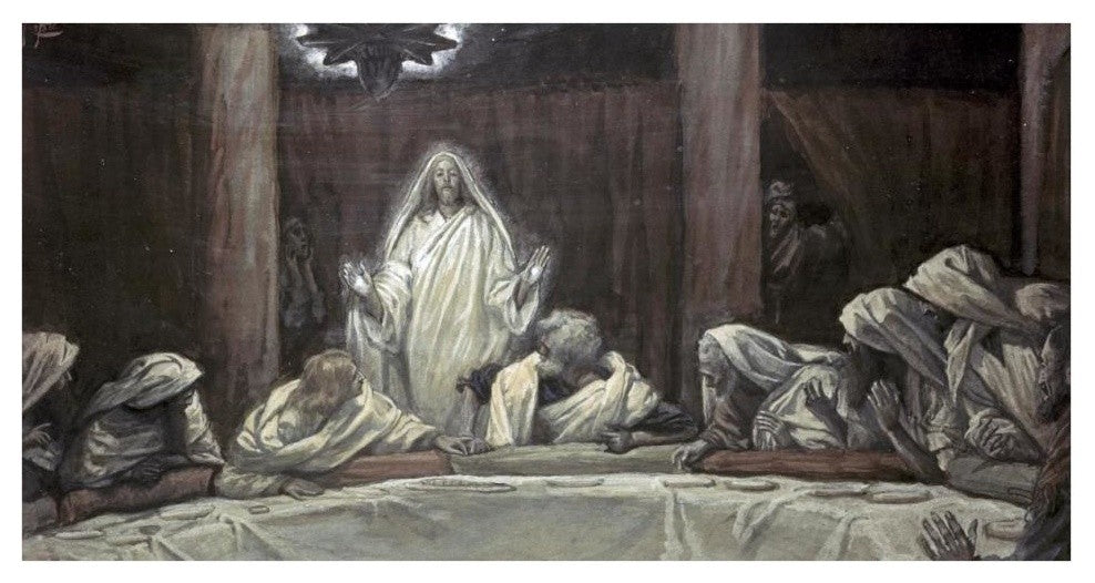 "He Appeared to the Eleven as They Sat at Meat" Print by James Tissot, 38"x20"