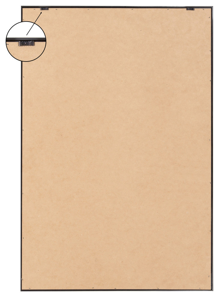 Sylvie Reflecting Shapes Neutral Framed Canvas by Statement Goods, Brown 23x33