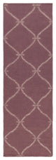 Surya Stallman SLM-1002 2'6"x8' Rug, Eggplant/Ivory