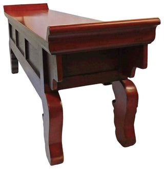 Chinese Antique Meditation Table With Drawers and Wing Top