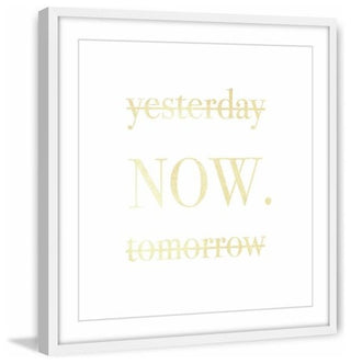 "Now II" Framed Painting Print, 18"x18"