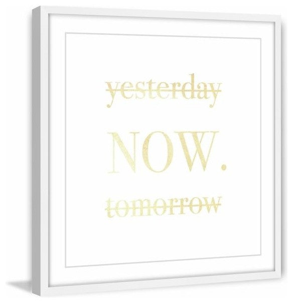 "Now II" Framed Painting Print, 18"x18"