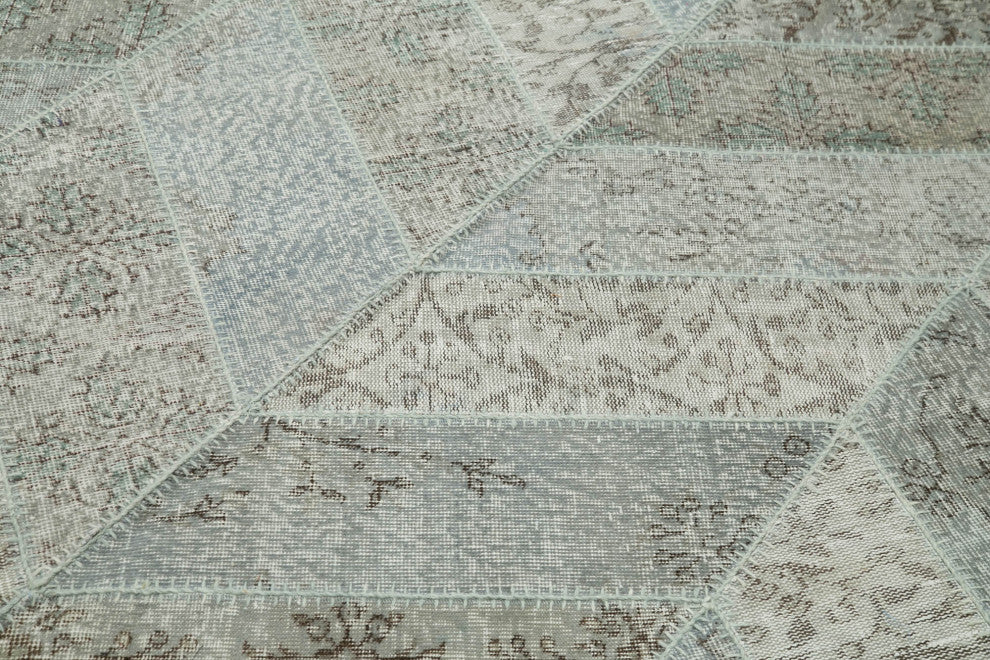 Rug N Carpet - Hand-Knotted Anatolian 6' 3" x 8' 7" Rustic Patchwork Area Rug