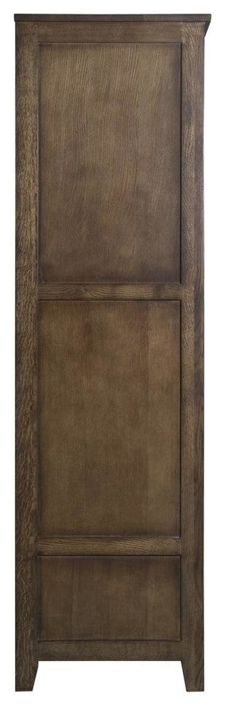 Mission Quarter Sawn Oak 2 Door, 2-Drawer Armoire, Walnut