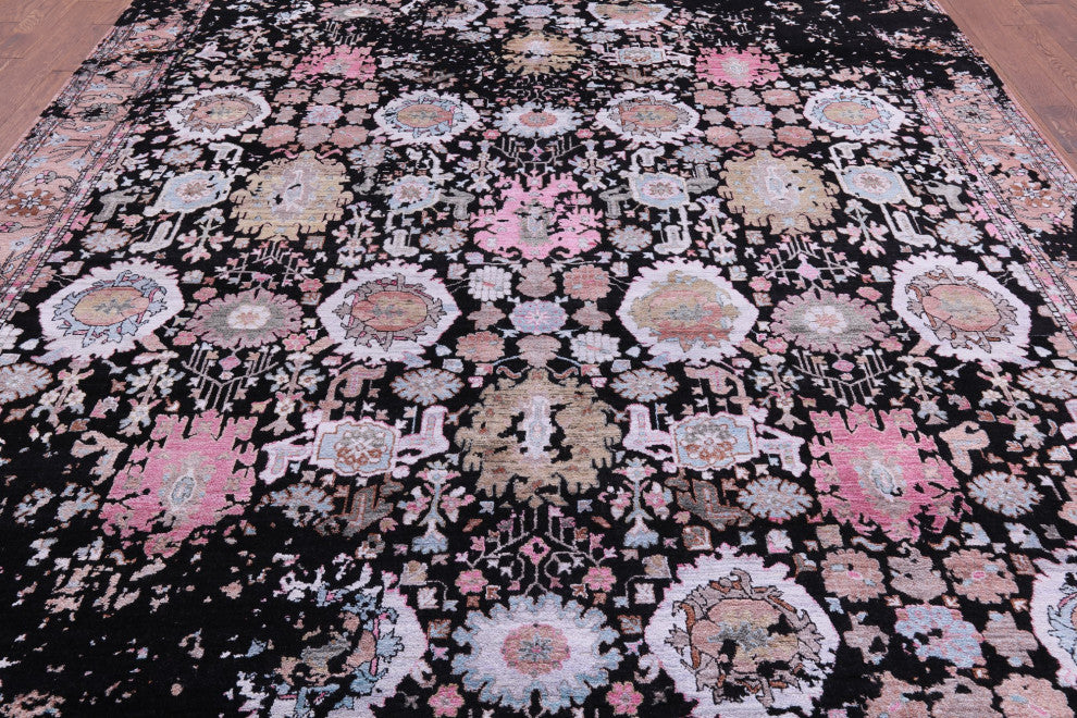 Wool and Silk Persian Handmade Rug 10' 0" X 14' 3" Q7072