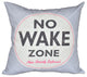 26"x26" Nap Zone, Word Print Pillow, Gray