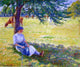 Camille Pissarro Cowgirl Eragny, 20"x25" Wall Decal Print