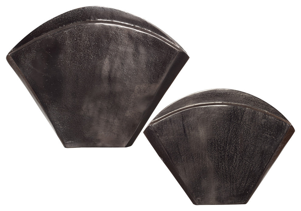 Uttermost Filip Dark Nickel Vases, Set of 2