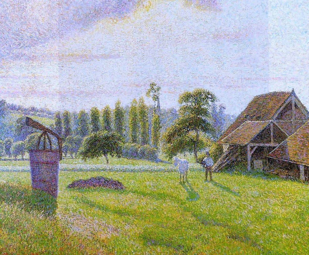 Camille Pissarro Brickworks at Eragny, 20"x25" Wall Decal Print