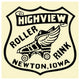 "Highview Roller Rink" Digital Paper Print by Retrorollers, 38"x38"