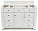 Bristol 48" Single Vanity Bright White, White Zeus Quartz
