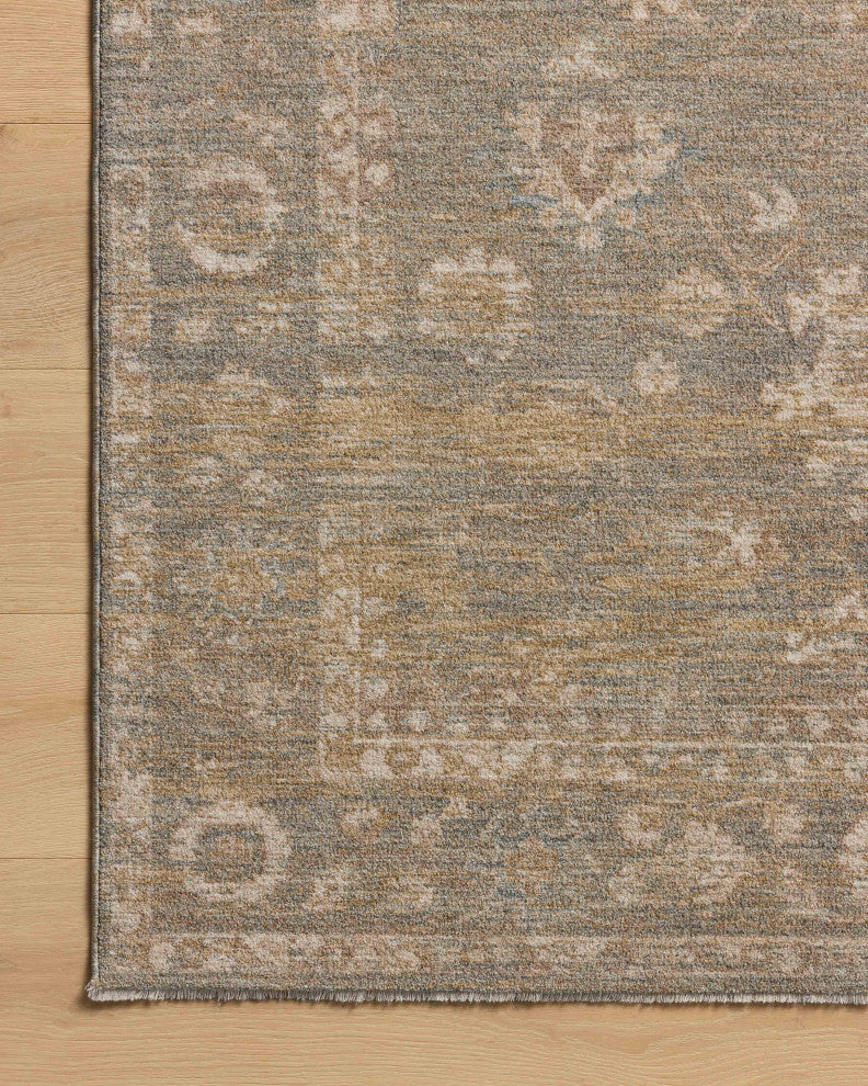 Chris Loves Julia x Loloi Louisa Lagoon / Ivory 2'-3" x 3'-10" Accent Rug