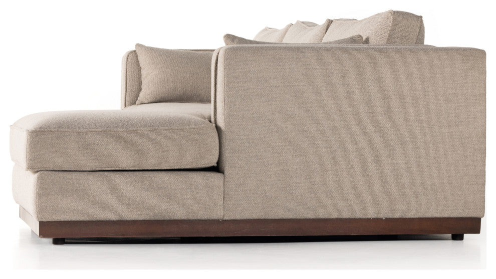 Lawrence 2pc Raf Sectional-Nova Taupe