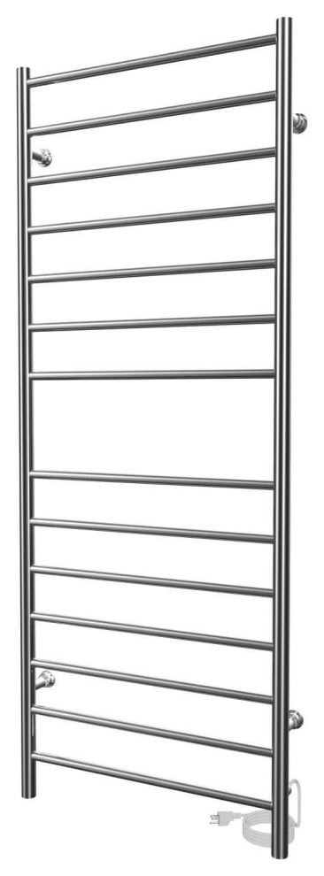 ICO Bath Linear Plug-In Electric Towel Warmer - Round Bar