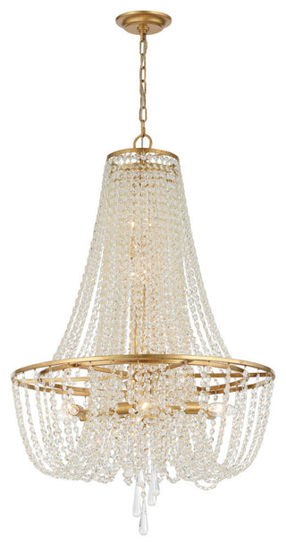 Arcadia 9 Light Chandelier, Gold