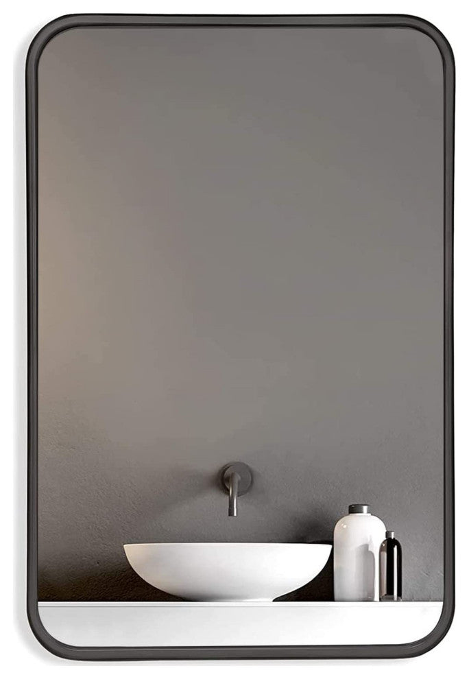 30 inch Rectangular Framed Wall Mounted Bathroom Vanity Mirror
