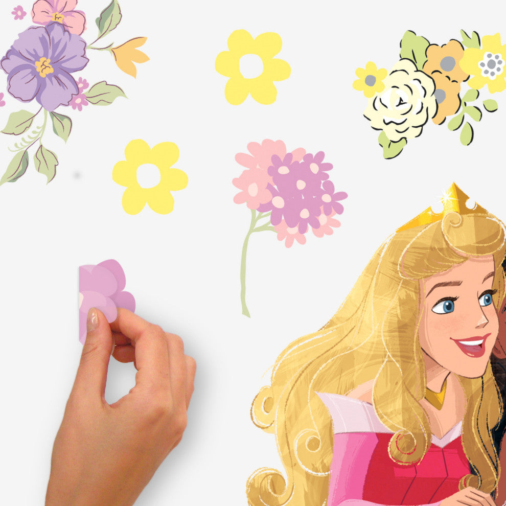 Princesses Peel and Stick Giant Wall Decal Withalphabet