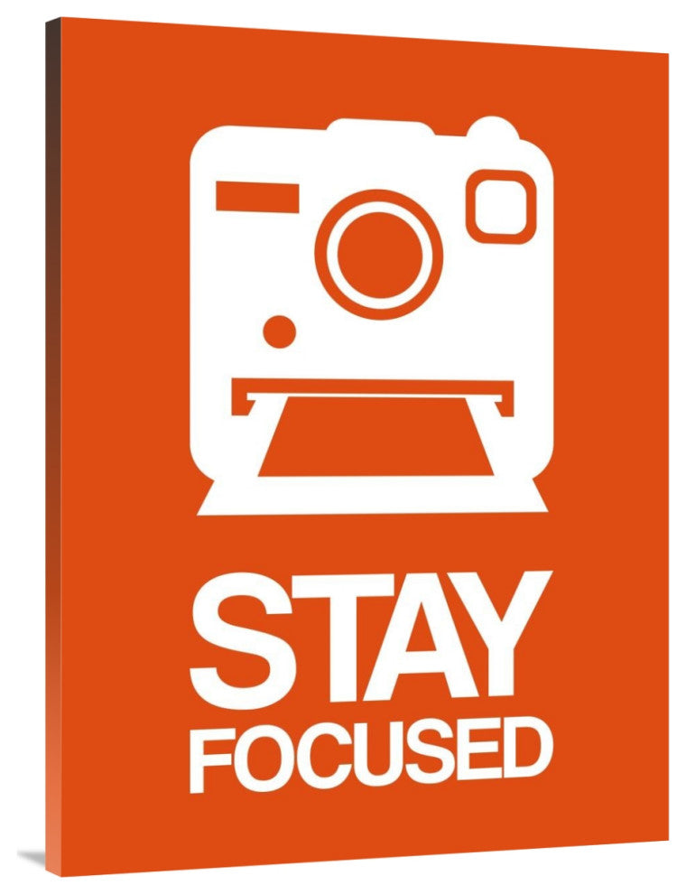 "Stay Focused Polaroid Camera Poster 3" Fine Art Print