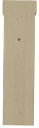 2 1/2"W x 8 3/4"D x 8 1/4"H Traditional Shelf Bracket, Rubberwood